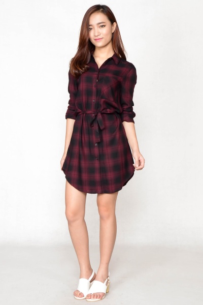 Fiana Checker Dress