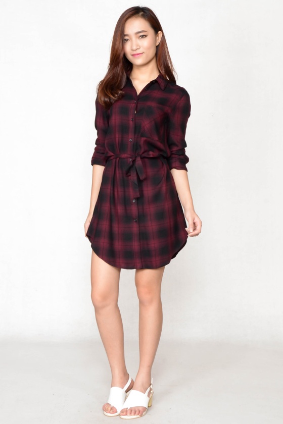 Fiana Checker Dress