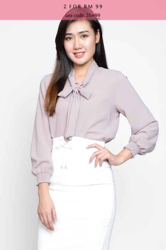 Kessie Knot Top - Lavender