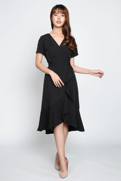 Nativid Mermaid Dress - Black