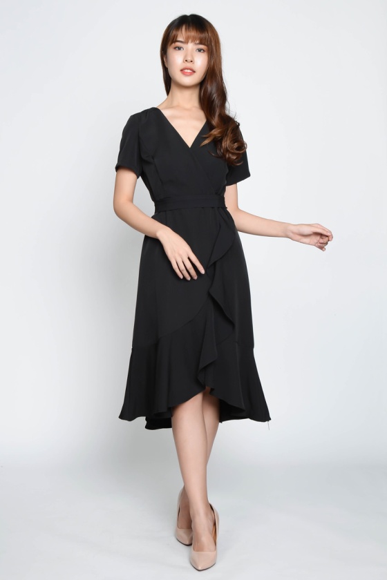 Nativid Mermaid Dress - Black