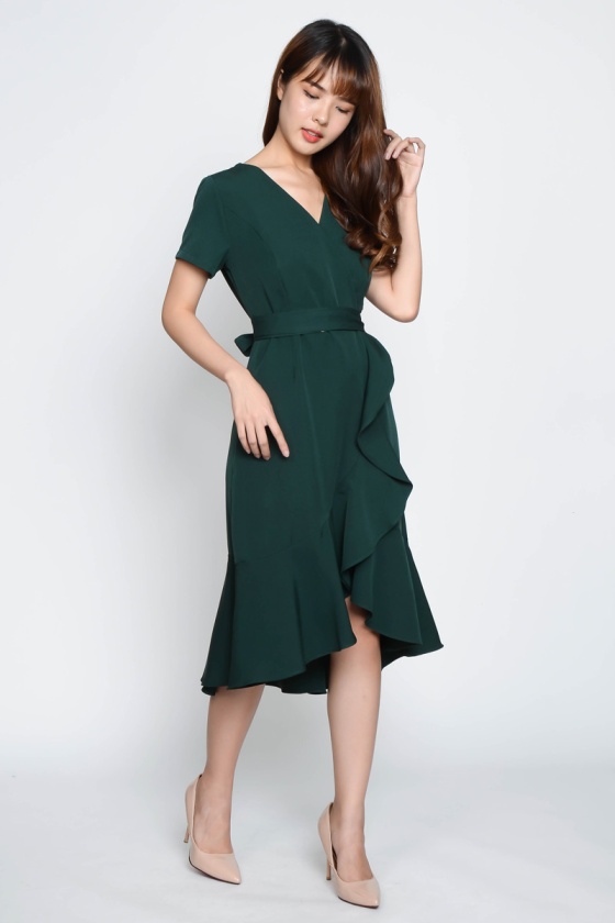 Nativid Mermaid Dress - Green