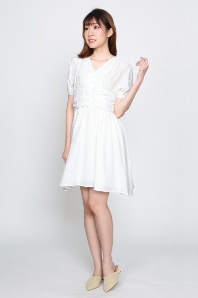 Shirley Skater Dress - White