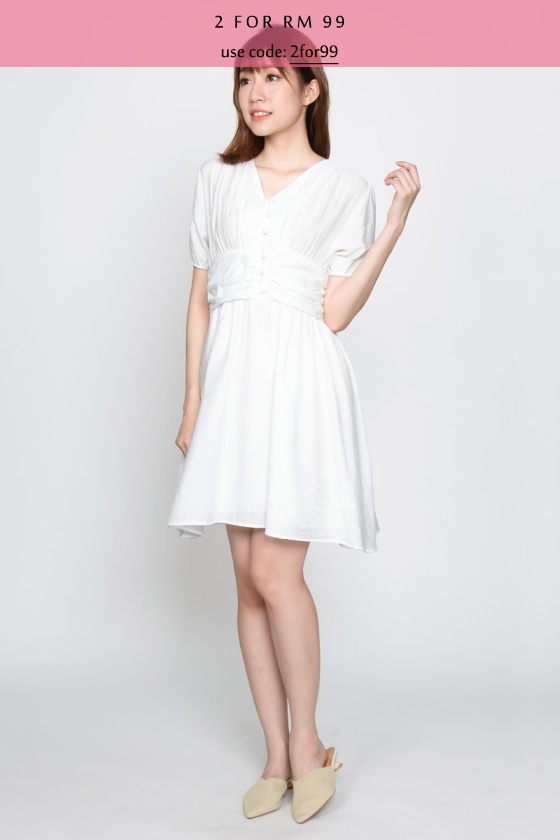 Shirley Skater Dress - White