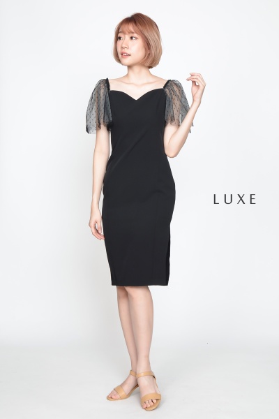 Marina Puff Sleeve Bodycon Dress