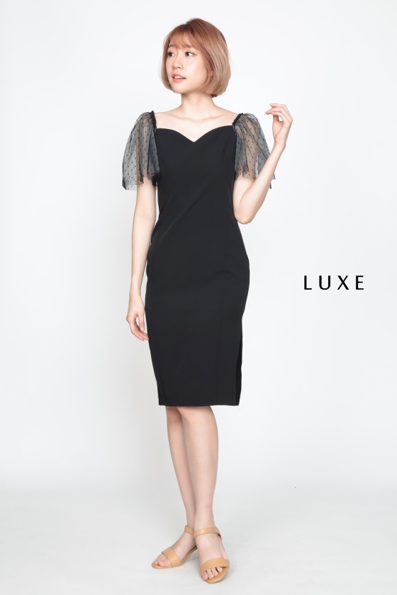 Marina Puff Sleeve Bodycon Dress