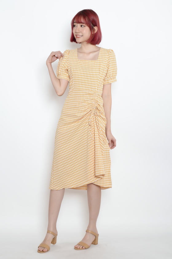Ara Checker Midi Dress