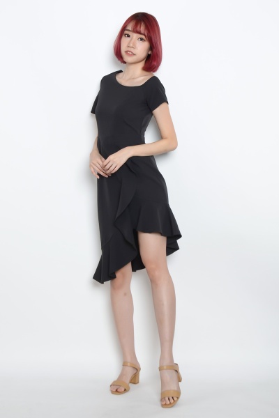 Lillian Toga Dress - Black