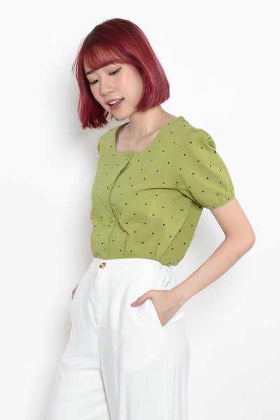 Gianna Polka Dot Top