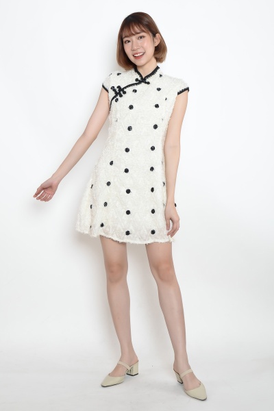 Wendy Polka Dot Cheongsam