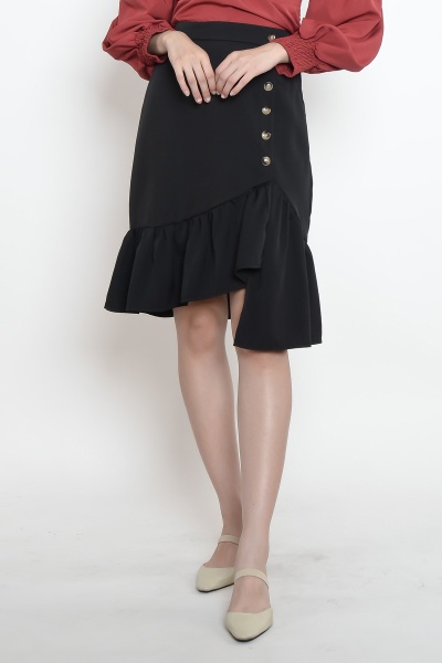 Sherise Mermaid Skirt - Black