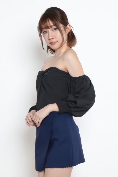Sheila Off Shoulder Top - Black