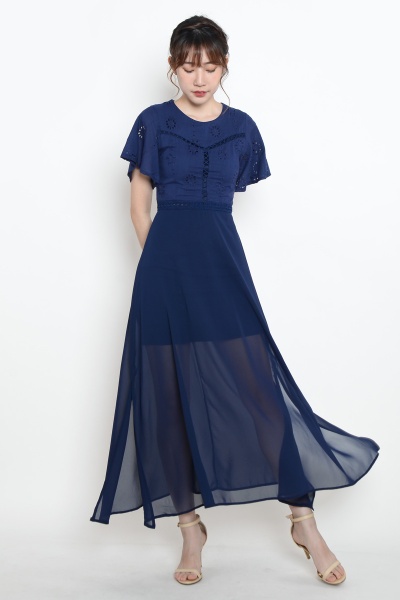 Stefany Eyelet Maxi Dress