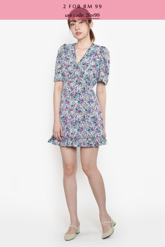 Briana Floral Mini Dress