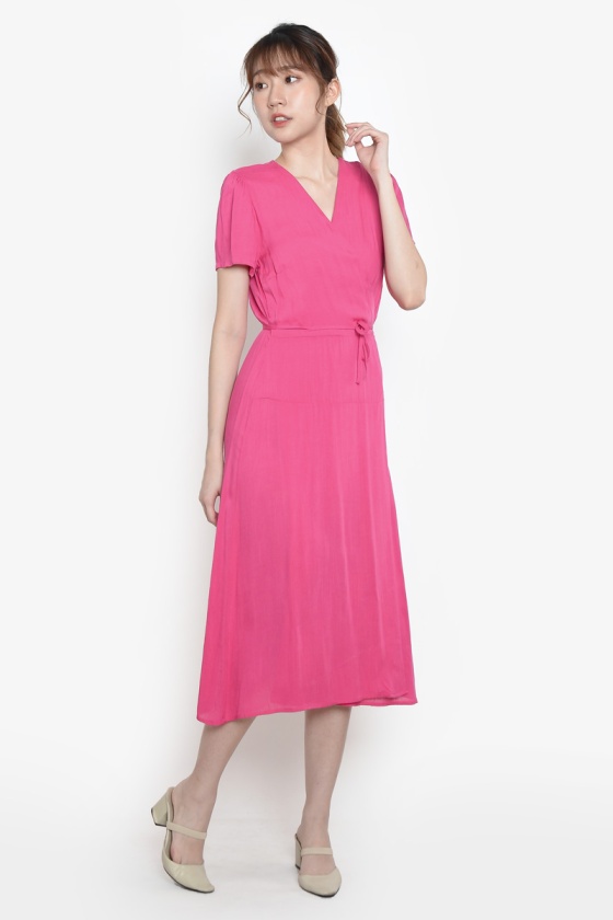 Eugenie Linen Wrap Dress