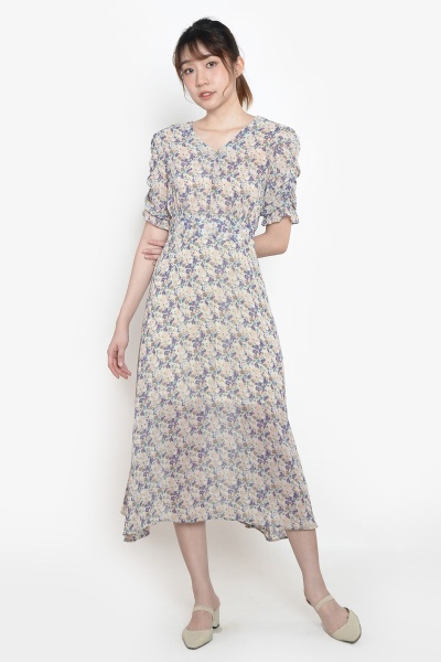 Mercey Floral Puff Sleeve Dress