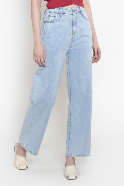 Olivia Straight Wide Leg Jeans