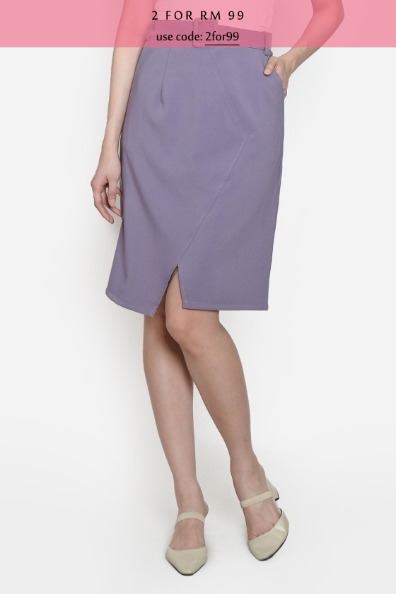 Maryland Work Skirt - Purple