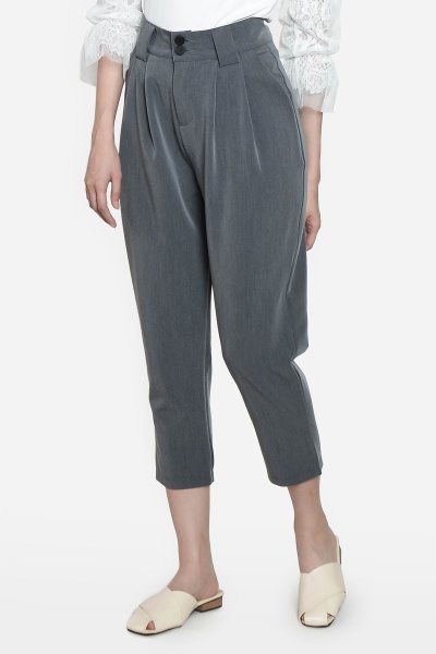 Dannette Peg Leg Pants - Grey
