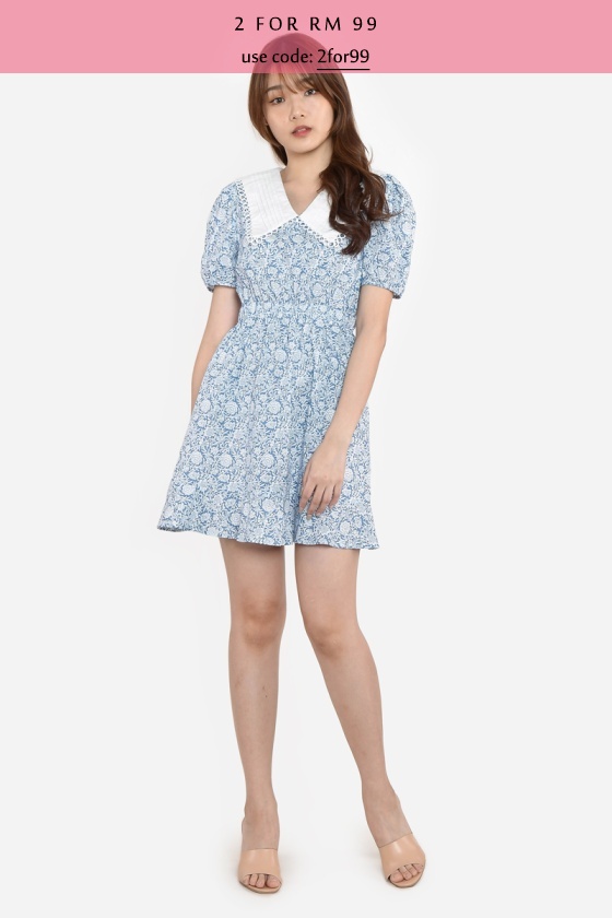 Robbi Babydoll Printed Dress