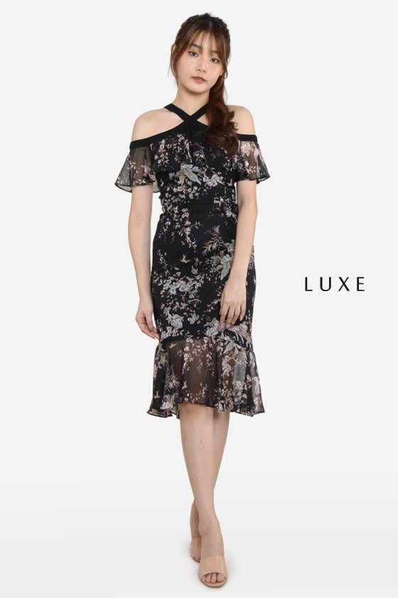 Chae Floral Mermaid Dress