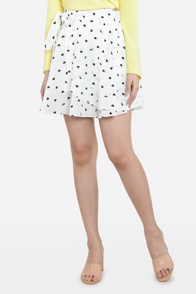 Soila Love Overlay Skort - White