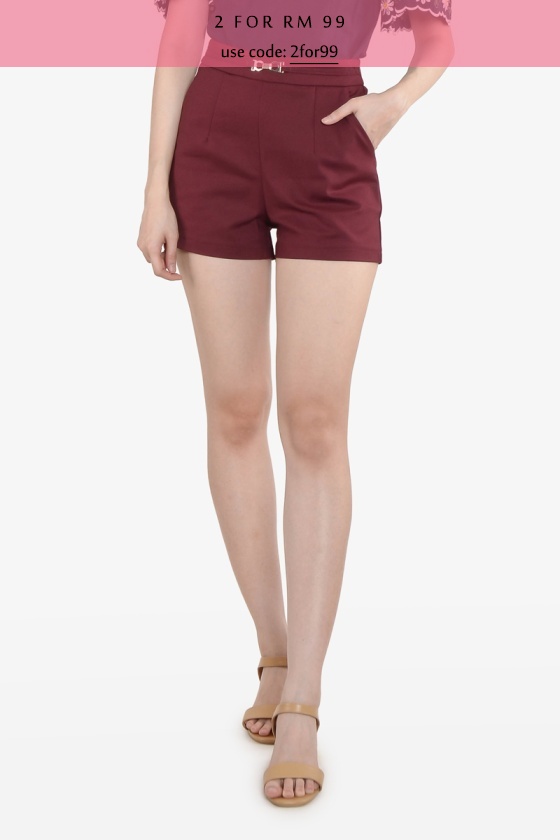 Eda Basic Shorts - Wine