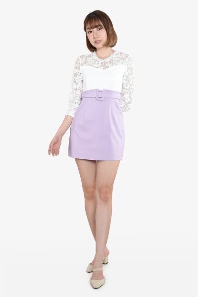 Laurine Lace Dress - White