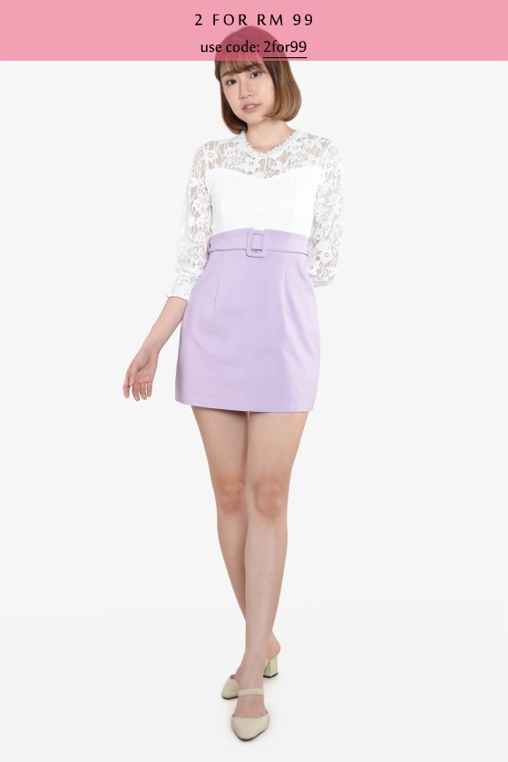 Laurine Lace Dress - White