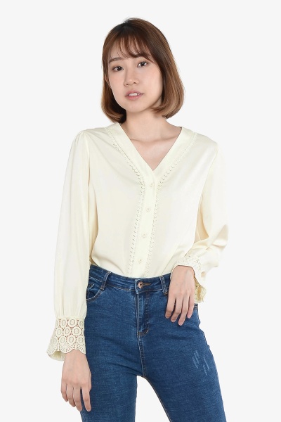 Sharla Long Sleeve Top - Yellow