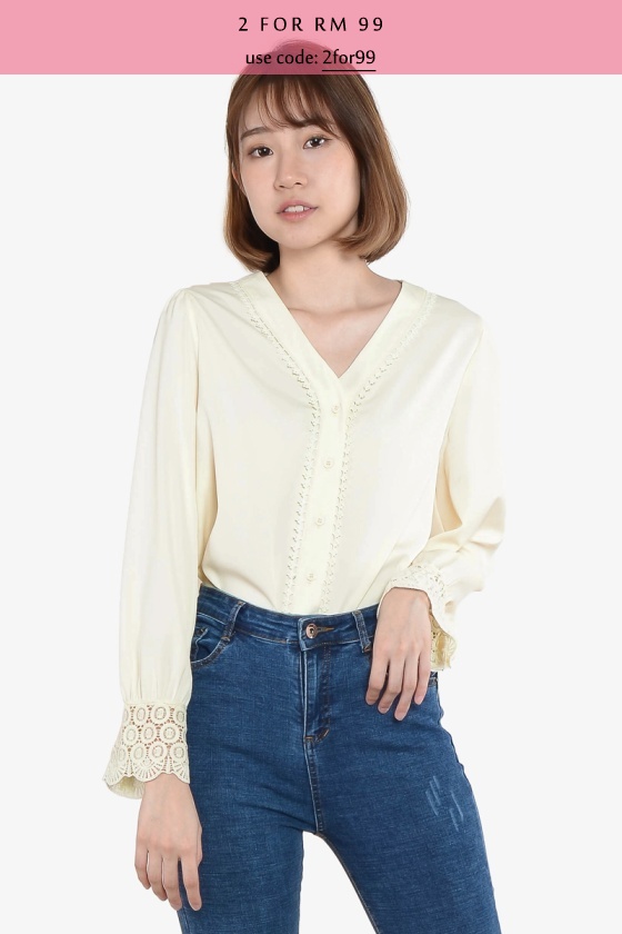 Sharla Long Sleeve Top - Yellow