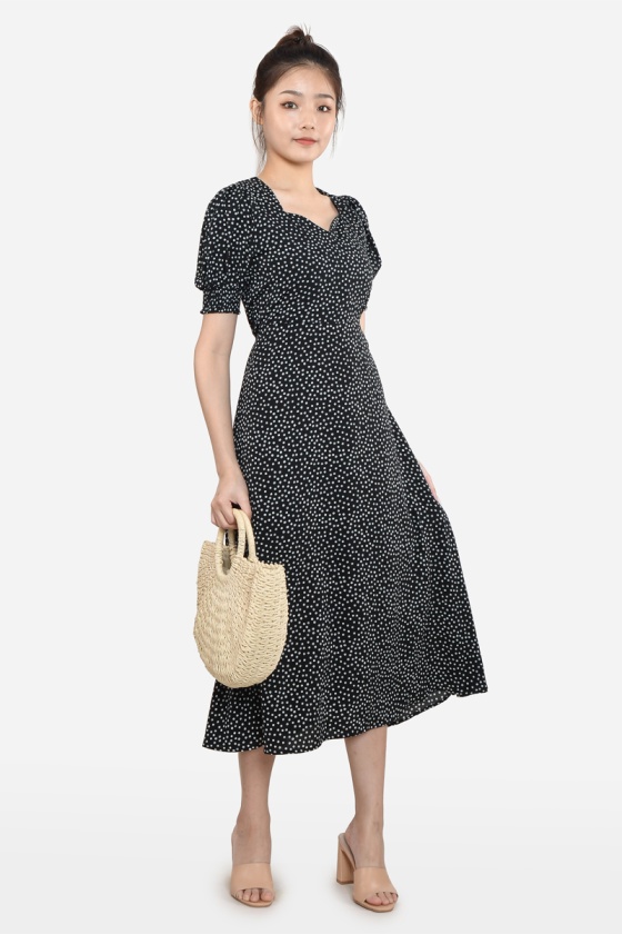 Tobi Diamond Floral Midi Dress