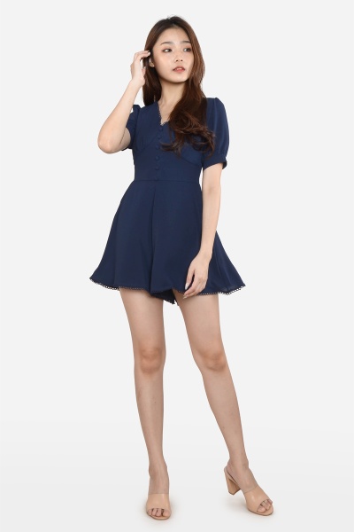 Jacquelynn Pastel Jumpsuit - Navy