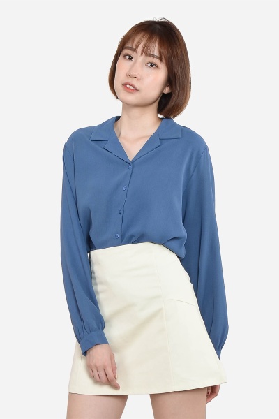 Camelia Basic Shirt - Blue