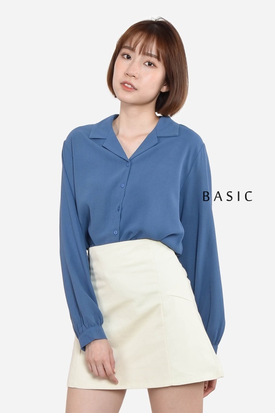 Camelia Basic Shirt - Blue