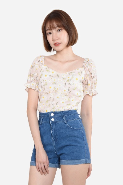 Porsha Floral Top - Pink