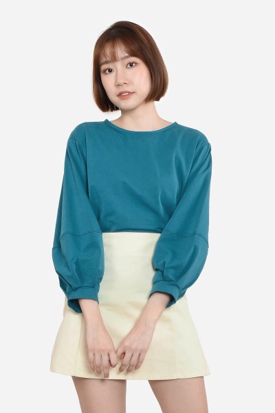 Coretta Oversize Basic Tee - Green