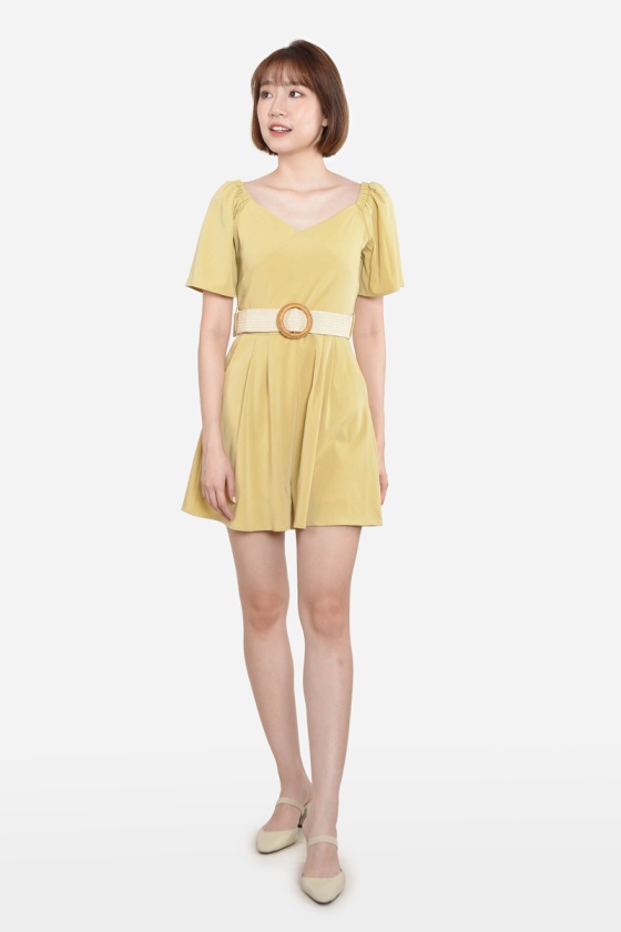 Loris Pastel Playsuit - Yellow
