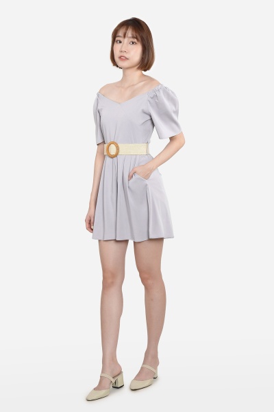 Loris Pastel Playsuit - Ash