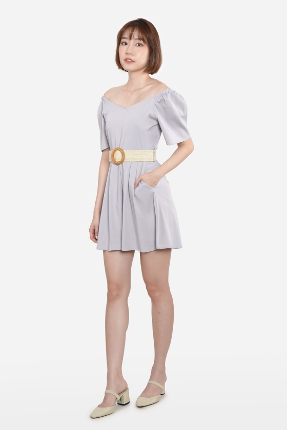 Loris Pastel Playsuit - Ash