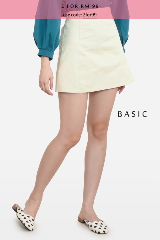 Nilsa A Line Skirt - Cream