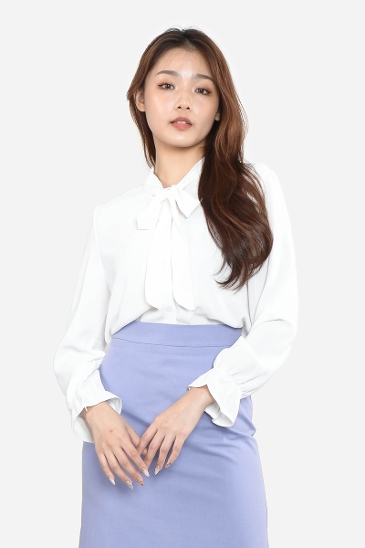 Nida Bow Shirt (free inner singlet)