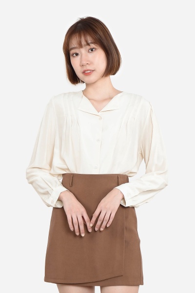 Josefine Cuff Shirt - Cream