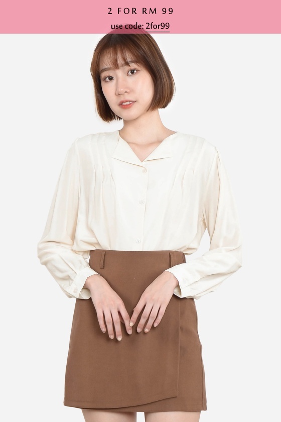 Josefine Cuff Shirt - Cream