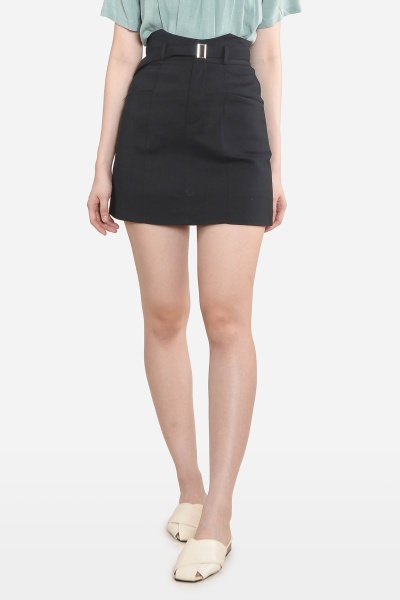 Tequila High Waist Skort - Black