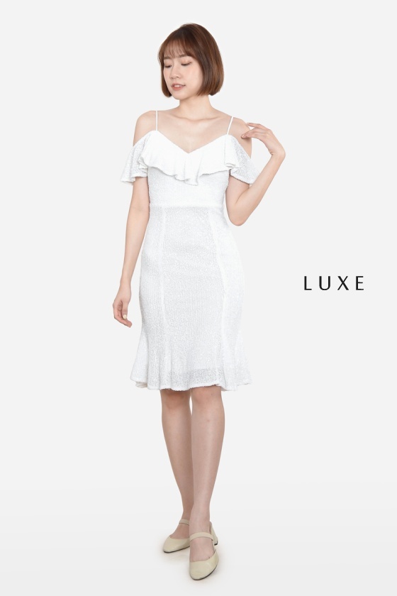 Billye Sequin Ruffle Mermaid Dress