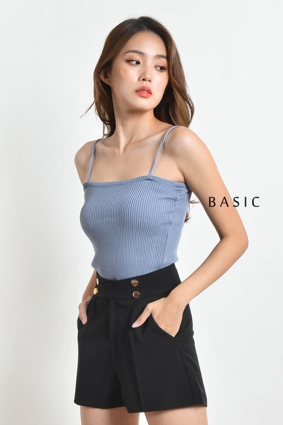 Suki Knitted Camisole - Blue