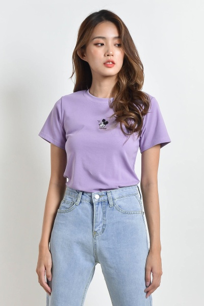 Christy Mickey Tee - Purple