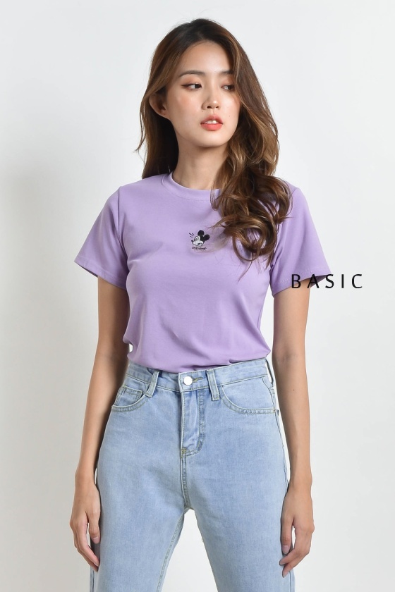 Christy Mickey Tee - Purple