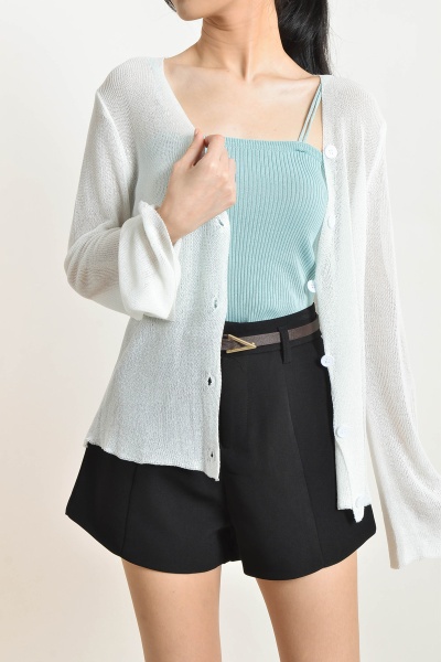 Kimberli Thin Cardigan - White